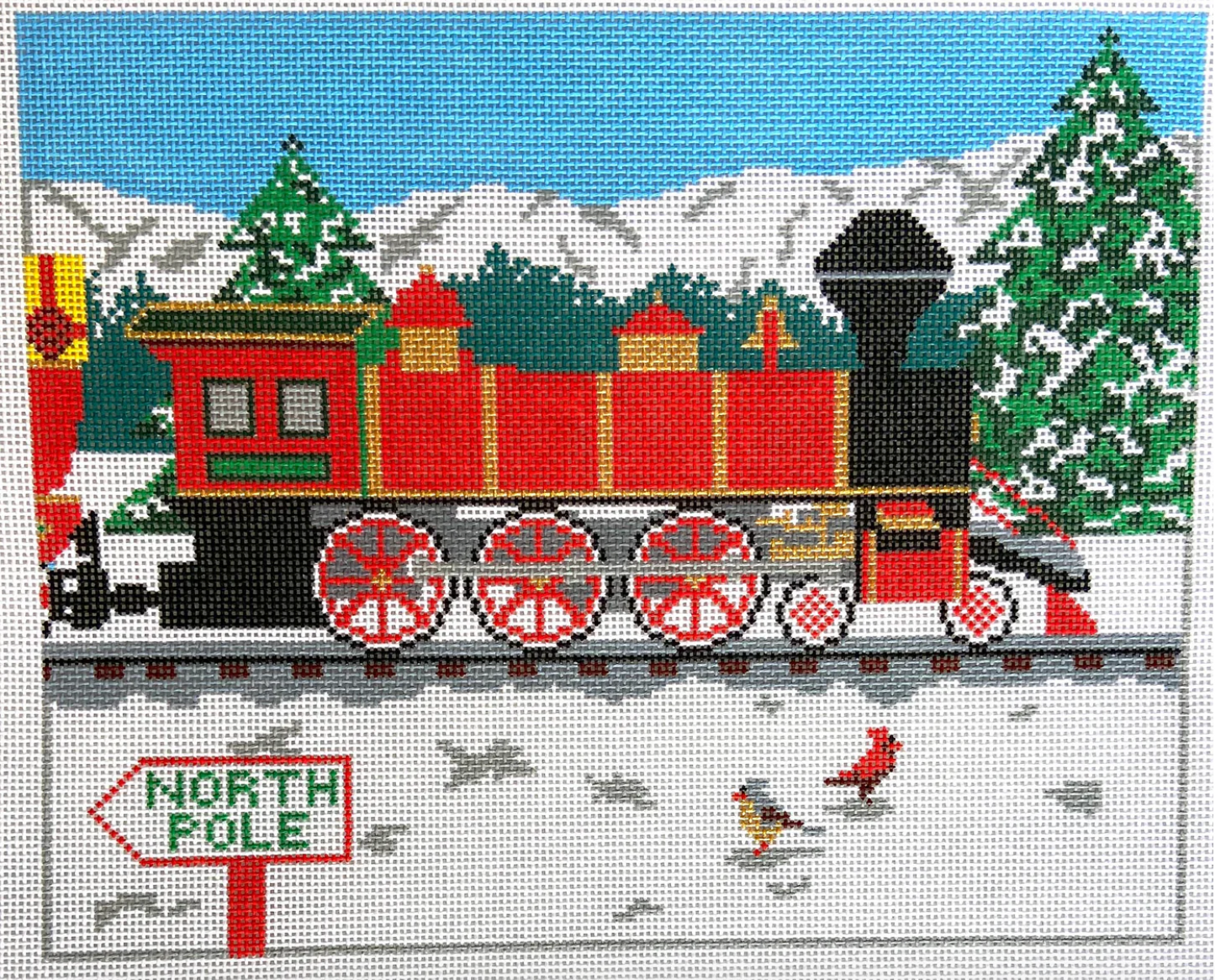 AOK126 Red Locomotive Pillow