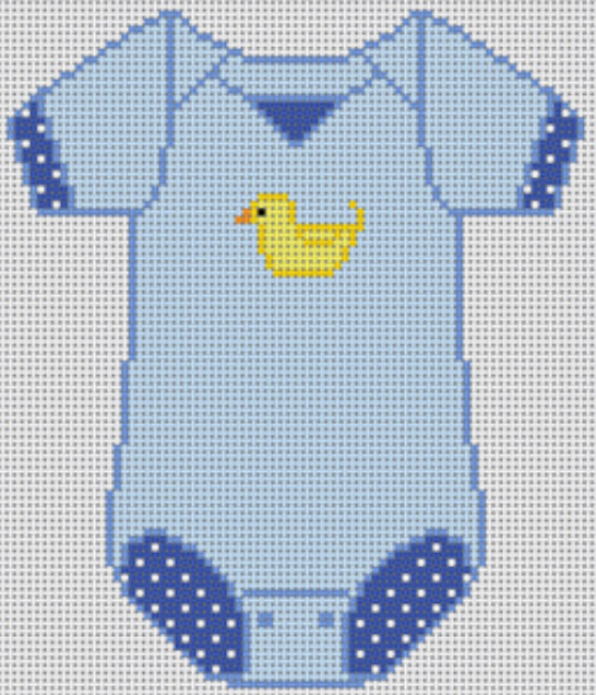 XO-183B Blue Baby Onesie with Duck