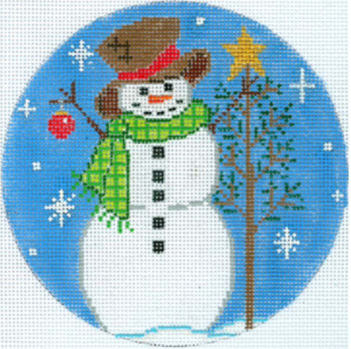 XO-186C Snowman with Tree and Ornament