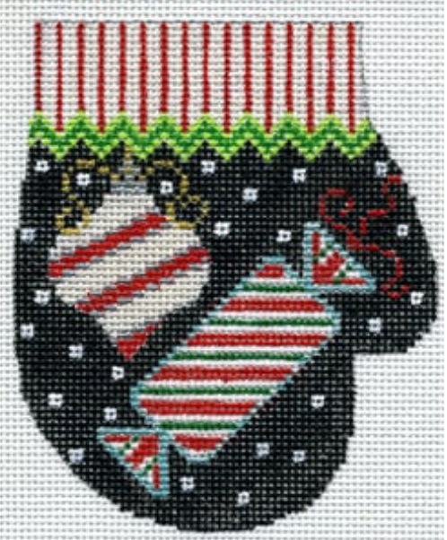 XO-147PC Peppermint Party Mitten - Candy