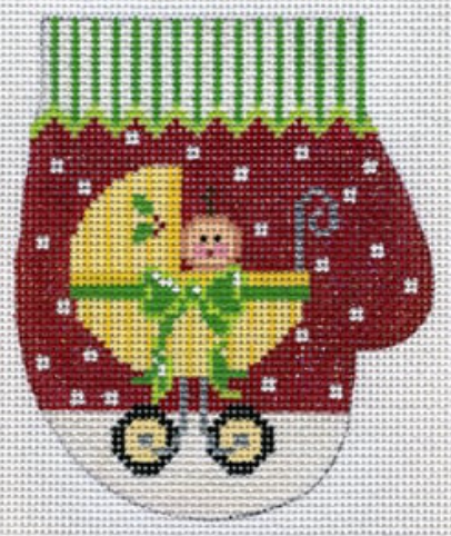 XO-146MM Yellow Baby Carriage Mitten