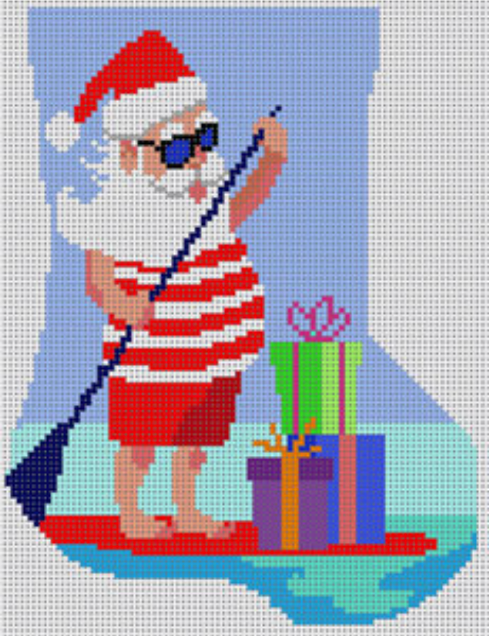 MX-198 Beach Santa Mini Stocking