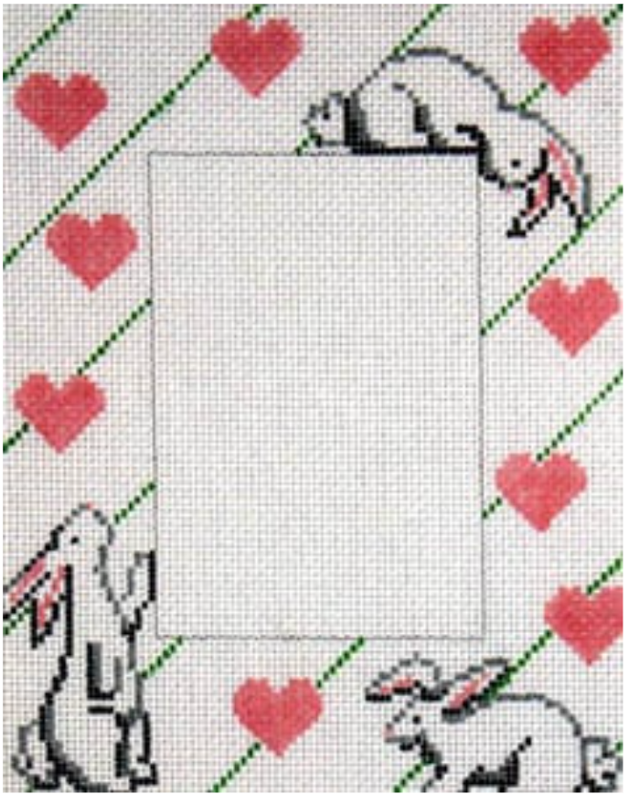 F-164 Bunnies and Hearts Frame