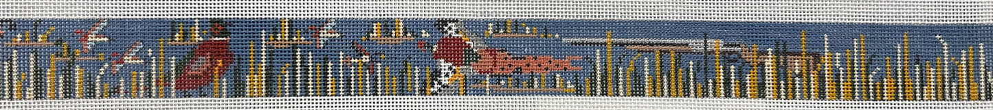 174a Quail/Duck/Lab Hunt Scene Belt