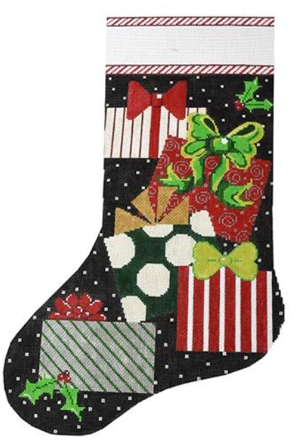 X-145a Presents on Black Stocking