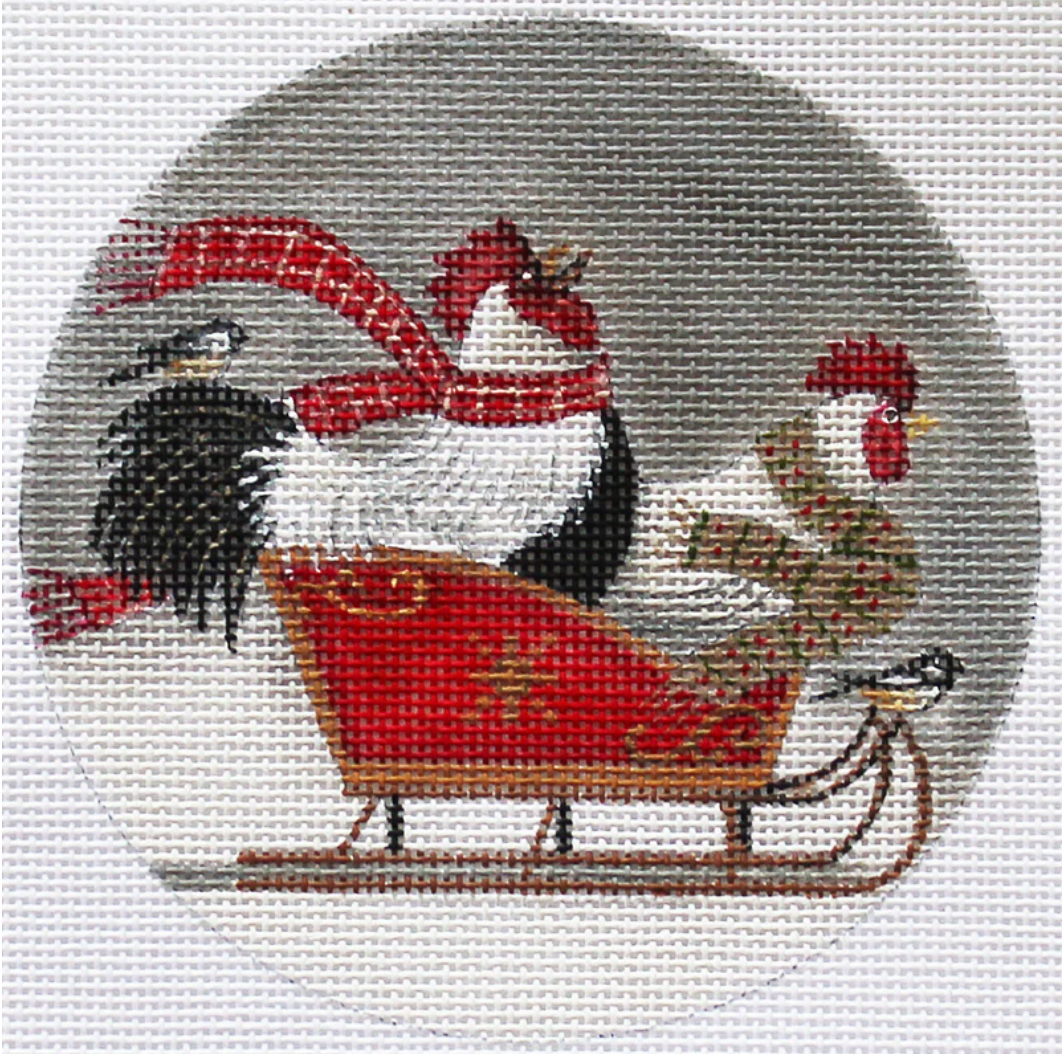 DS1153 Rooster Ride Ornament