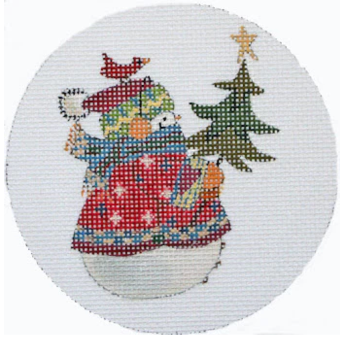 JS810 Christmas Plaid Snowman