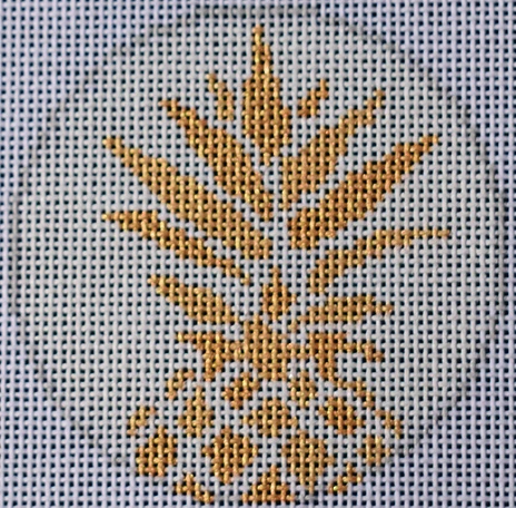 TS055 Pineapple 3" Round - White