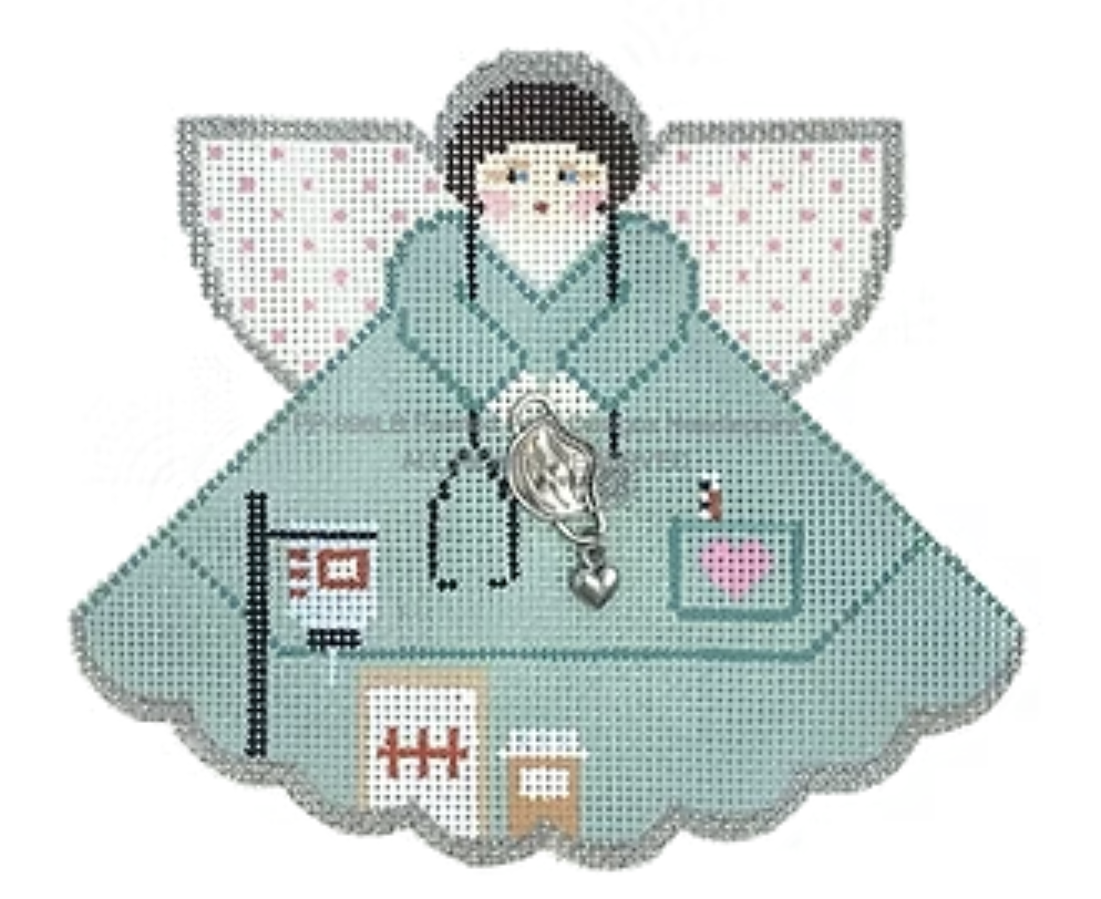 PP996LB My Superhero Wears Scrubs Angel