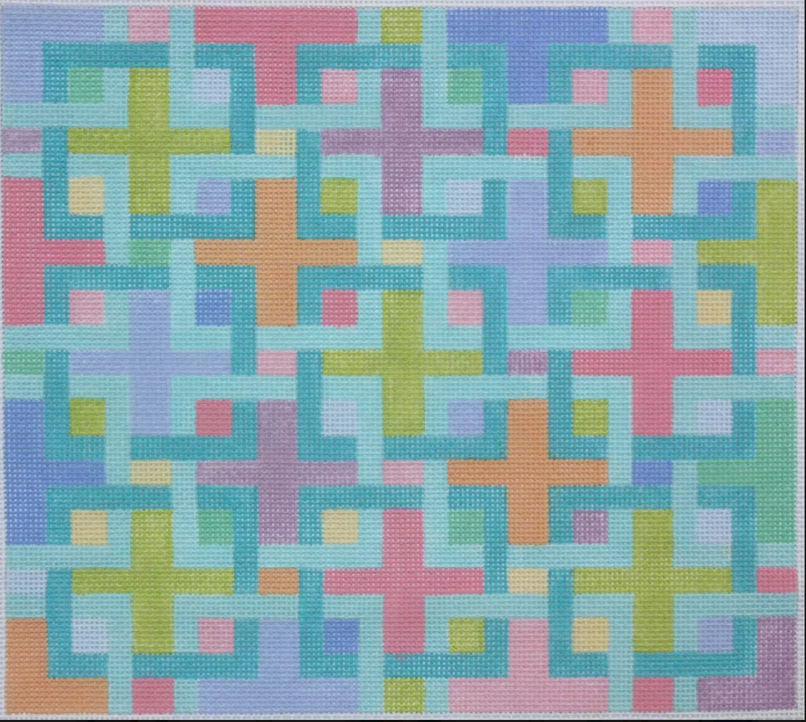 PL-14 Large Interlocking Squares - Pucci-inspired