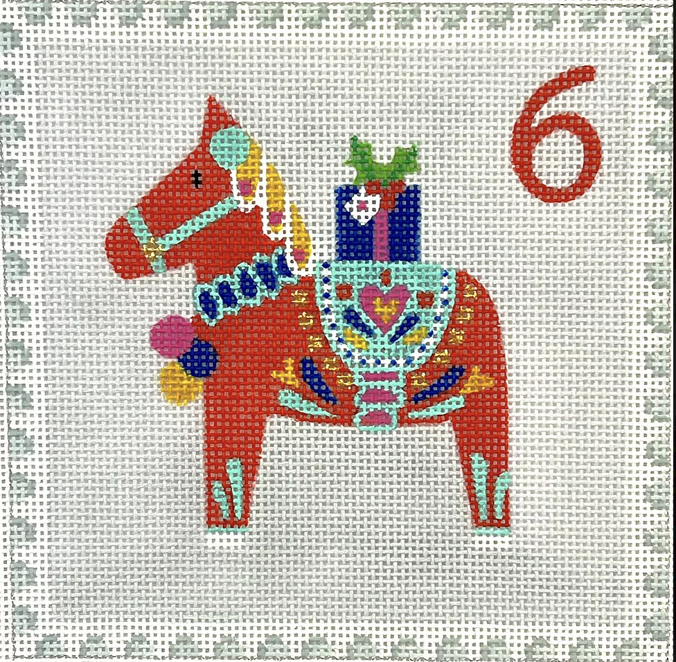 KH-PL-06 Advent Stamp - Sweden - Dala Horse