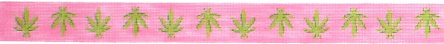 BL-422 Pink Weed Leaves Belt