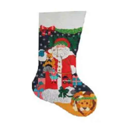 ST-CS-35 Santa with Lion and Lamb