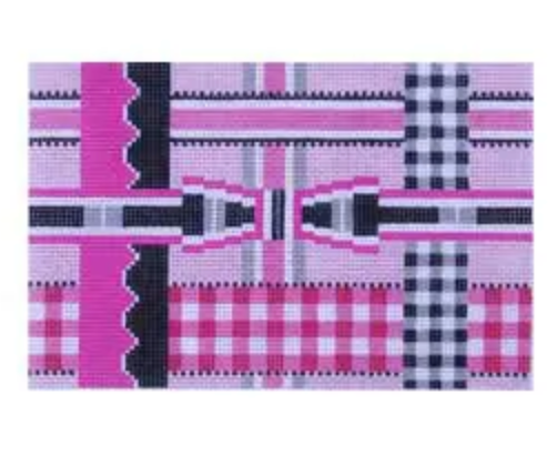 ST-PP01 Woven Pink/Black Ribbons