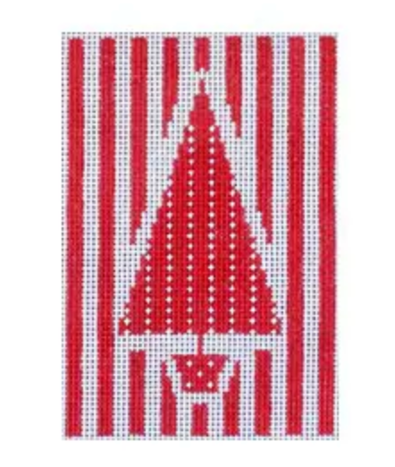 ST-C525 Red and White Tree - Stripes