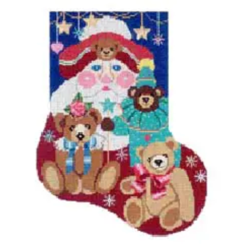 ST-MC07 Teddy Bears and Santa Stocking