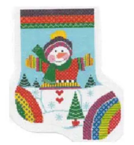 ST-MC09 Knitted Snowman Stocking