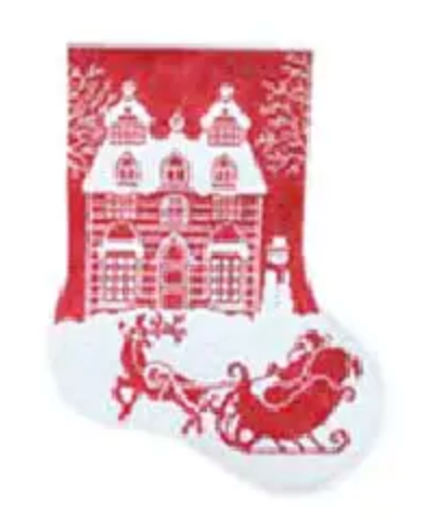 ST-MC31 Red and White Chriistmas Stocking