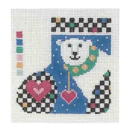 ST-SK126 Checkered Polar Mini Skate