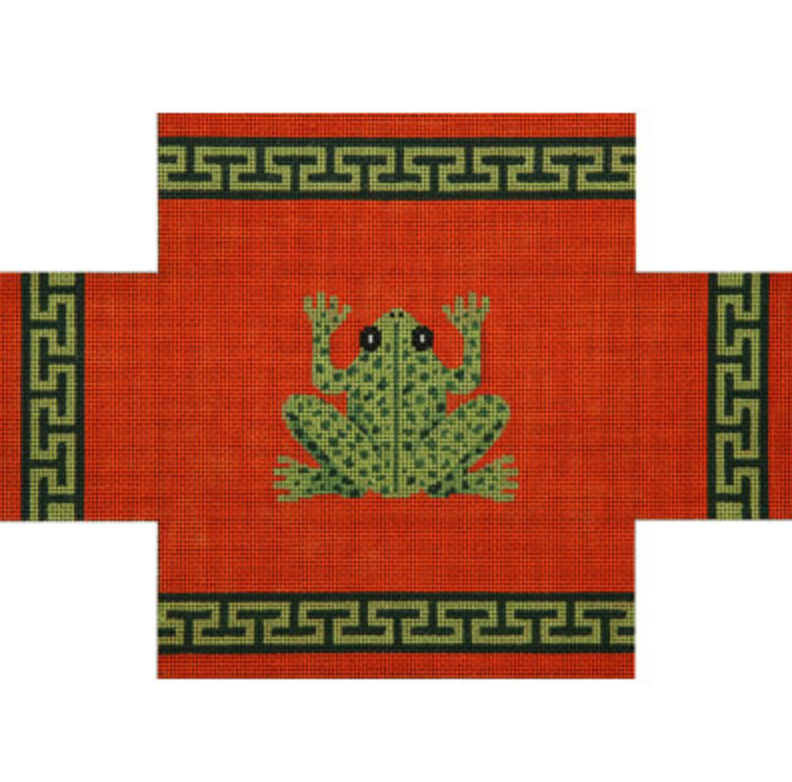 JP-BC001 Frog on Orange Brick Cover