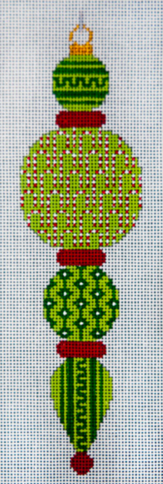 JP-X305-10 Green Candy Cane Ornament