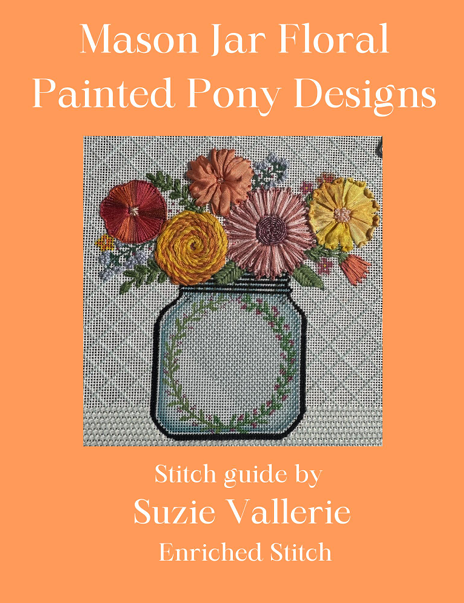 Mason Jar Floral Stitch Guide