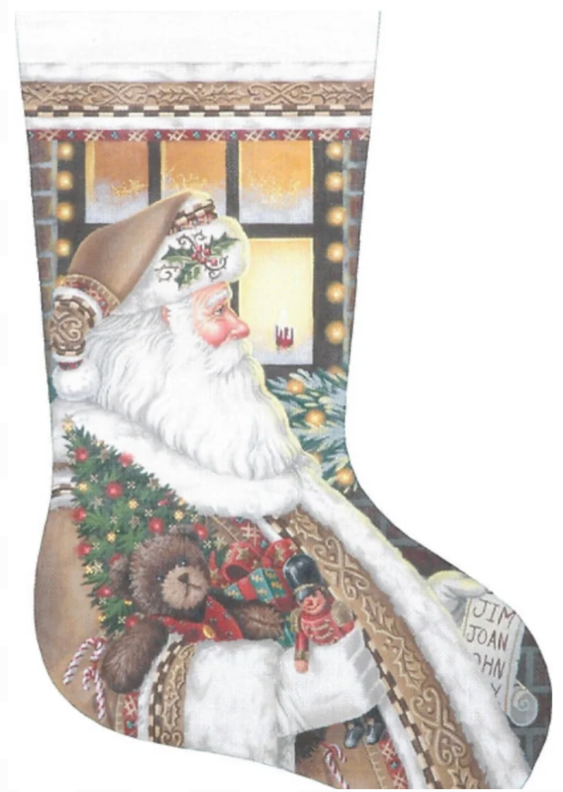 TTAXS377 Santa on the Job Stocking