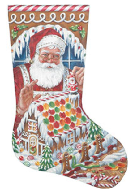 TTAXS327 Santa Gingerbread Stocking