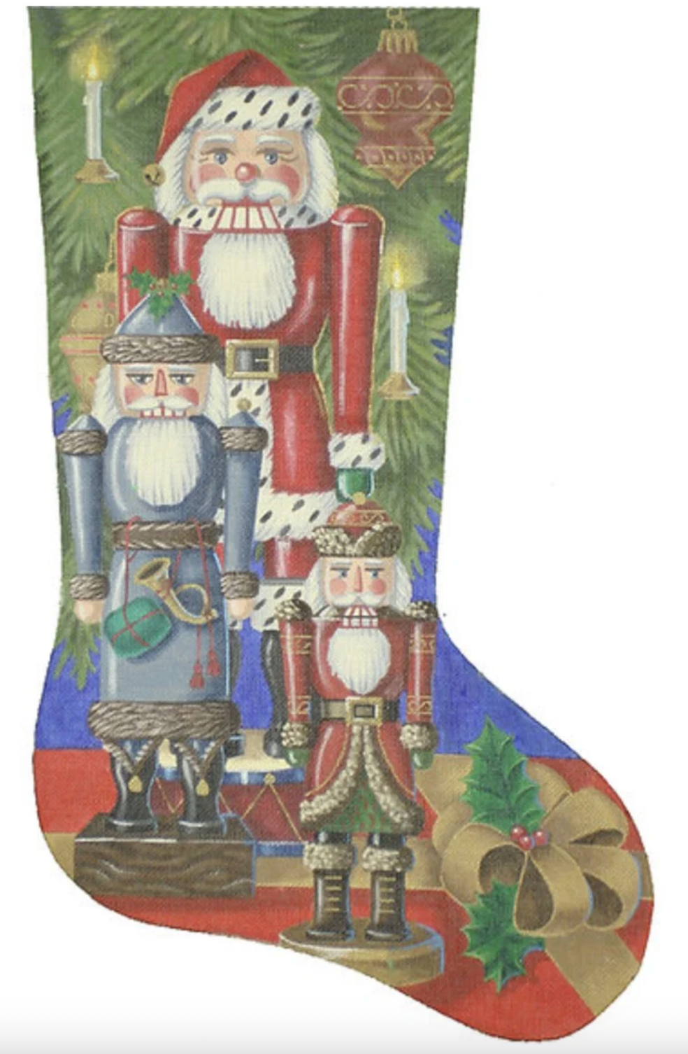 TTAXS244 Santa Nutcracker Stocking