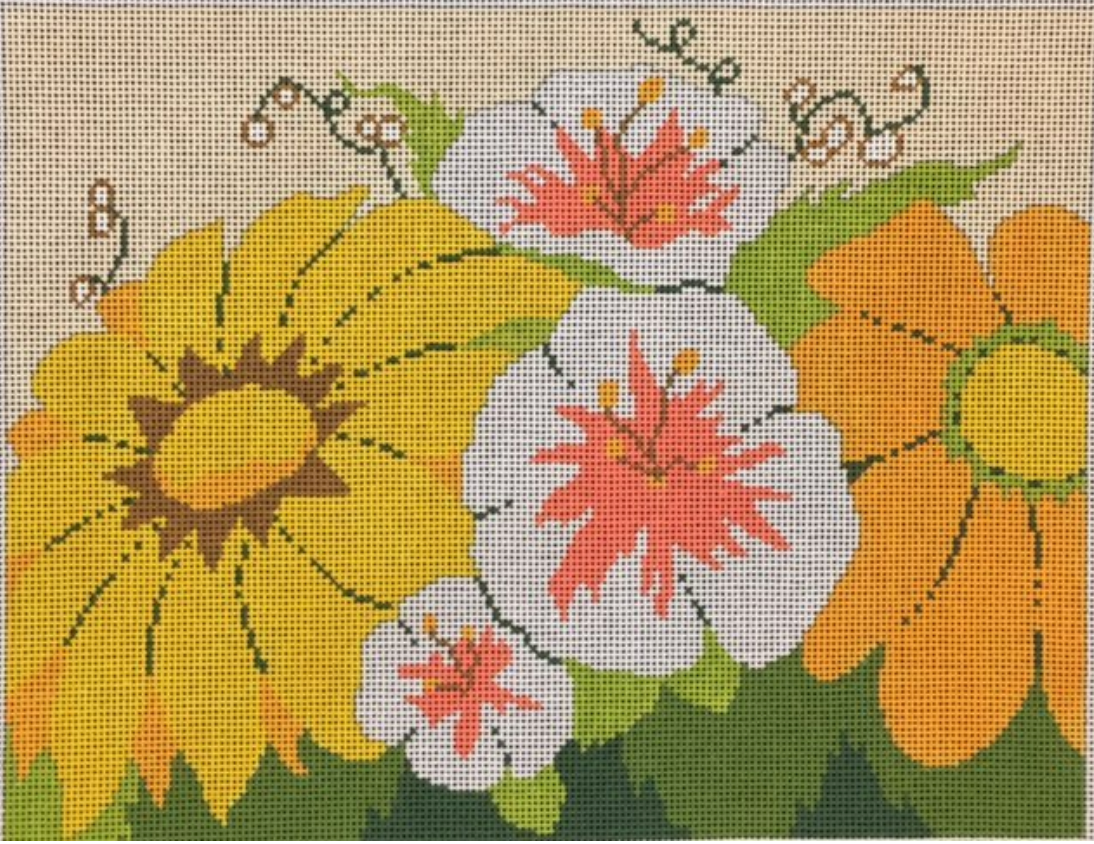 ASIT056 Sunflowers and Morning Glories