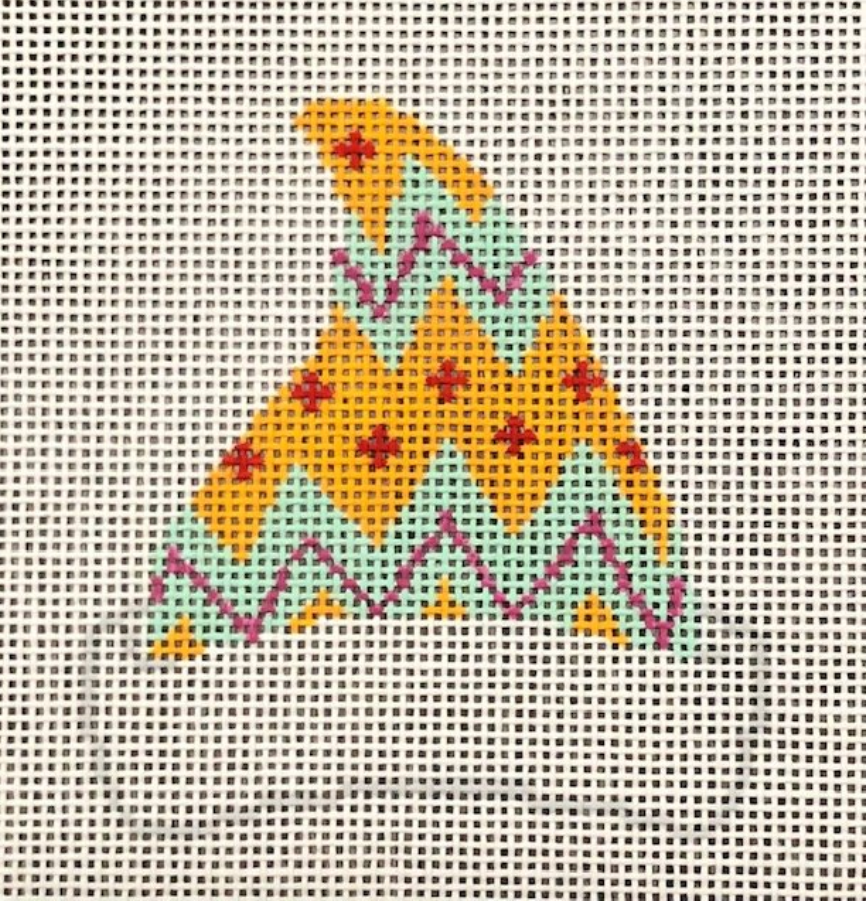 ASIT445 Teal/Orange Zig Zag Hat -18 mesh