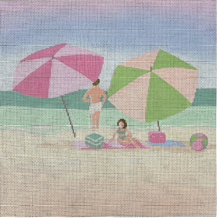 ASIT523 Pink Beach Umbrellas
