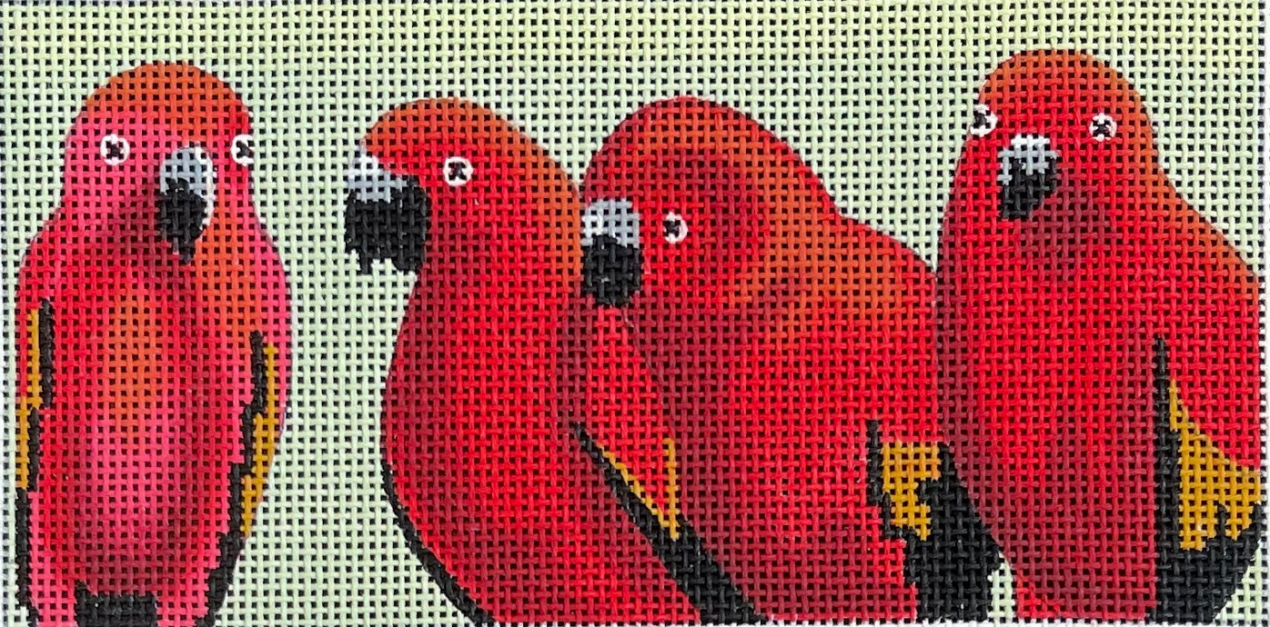 IN623 Red Parrots Insert
