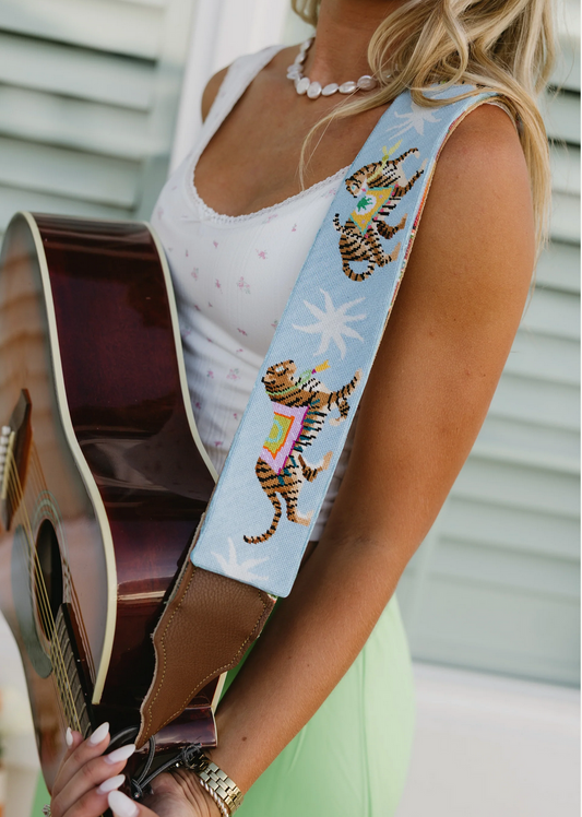 HB811 Tigers on Blue Strap
