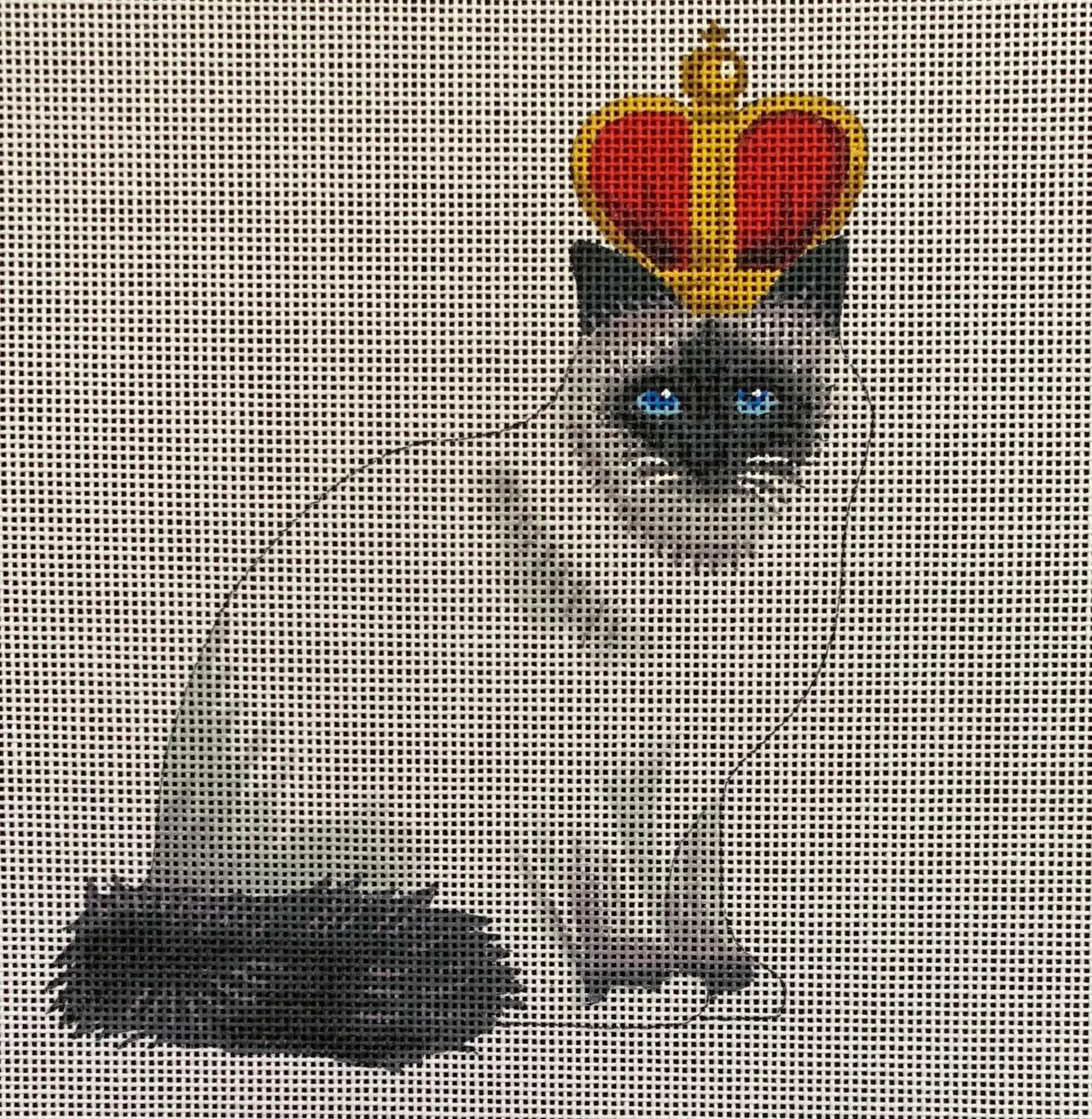 AN442 Birman Cat with Royal Crown