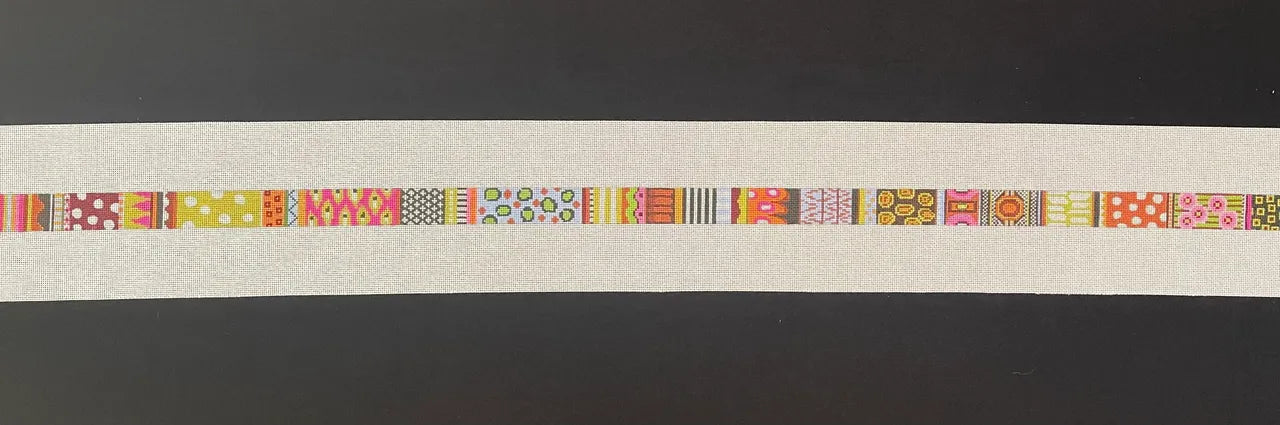 BE603 Orange Multi Pattern Belt