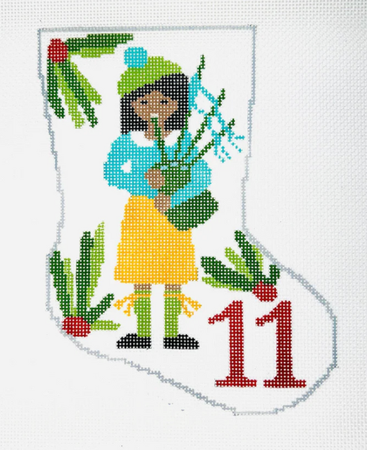 BS45 Eleven Pipers Piping Mini Stocking