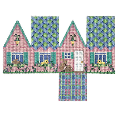 HH101 Blue Lattice Roof Easter Cottage