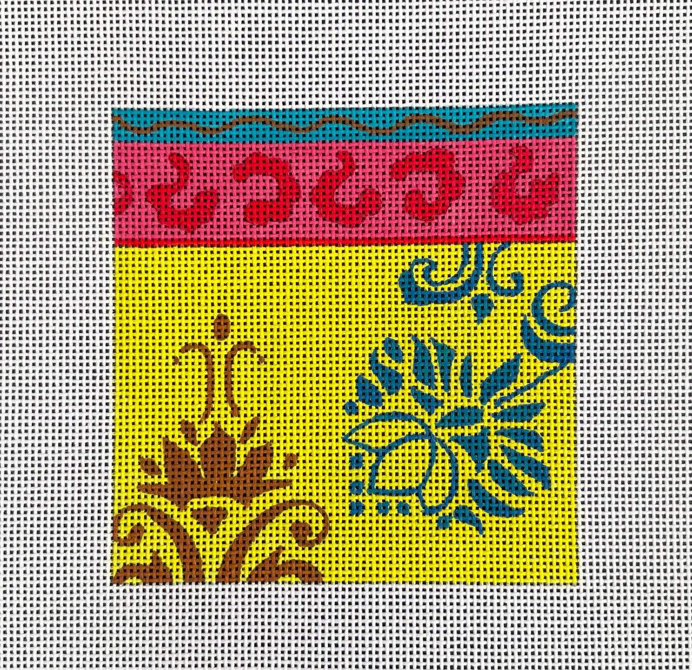 IN223 Yellow and Pink Pattern