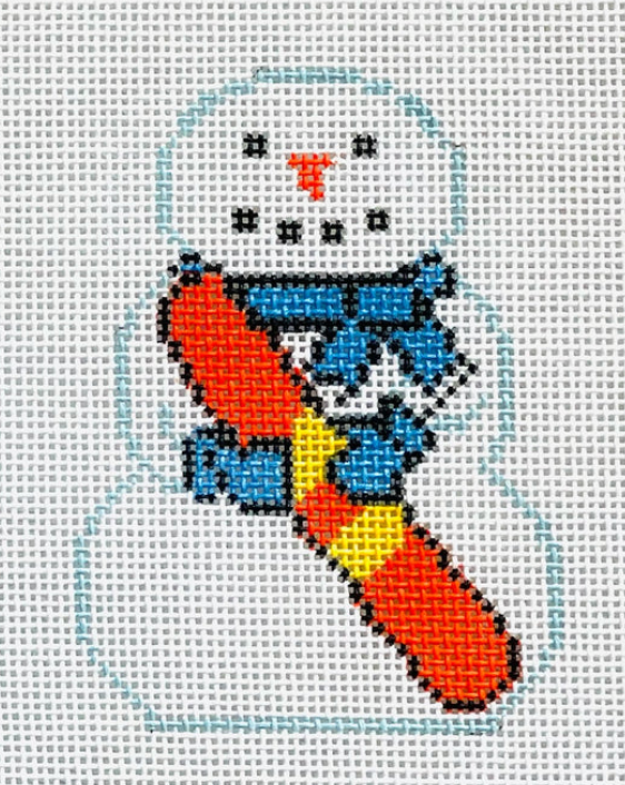 KCD1401 Snowman with Snowboard