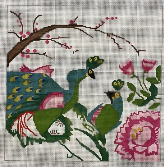 KCD4016B Peacocks in Love - Small