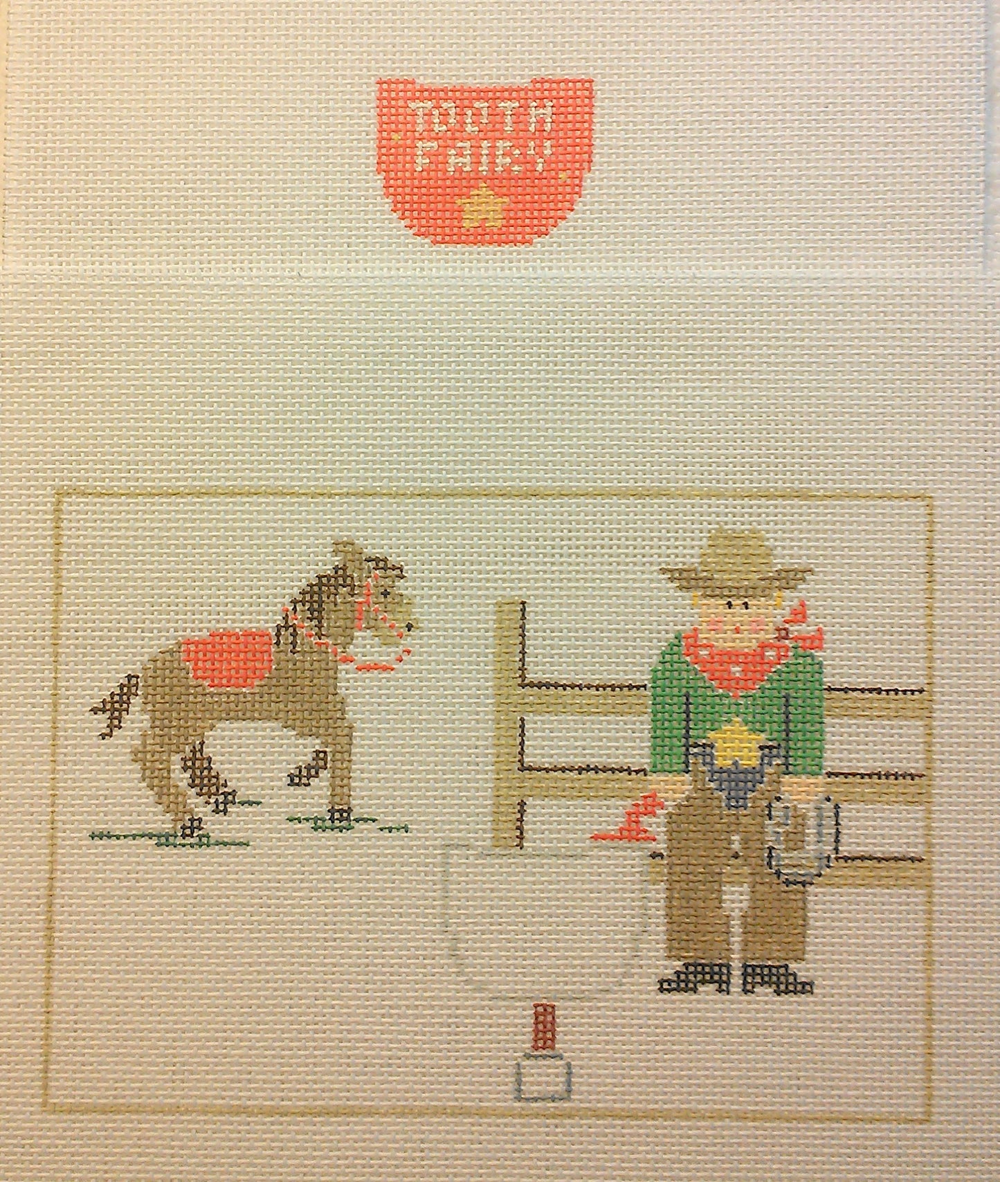 PT197 Cowboy Tooth Fairy Pillow