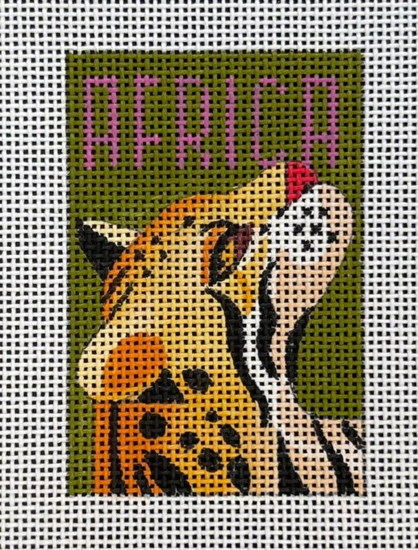 LT040 Africa Cheetah Luggage Tag