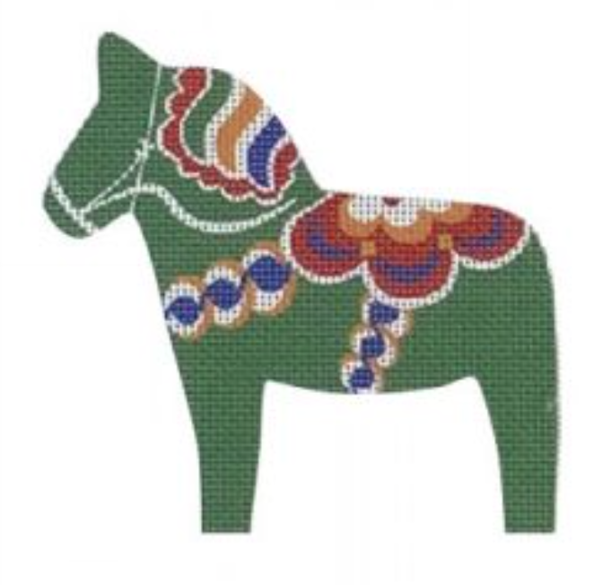 NOR09 Dala Horse - Green