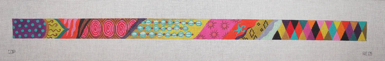 RE05 Bright Multi Pattern Belt