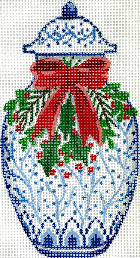 XM-155 Chinese Vase with Red Bow