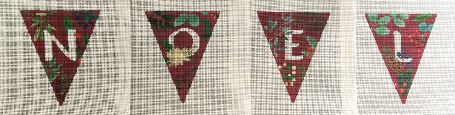 LL-BUN-1226a Noel Botanical Garland - Red