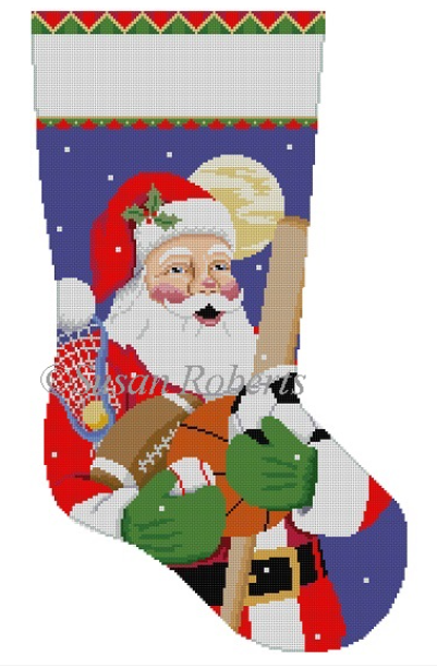 3237 Sport Equipment Santa Stocking