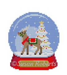 5140 Reindeer Snow Globe