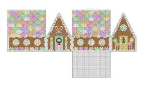 6257 Neccos and Candy Heart 3D Gingerbread House